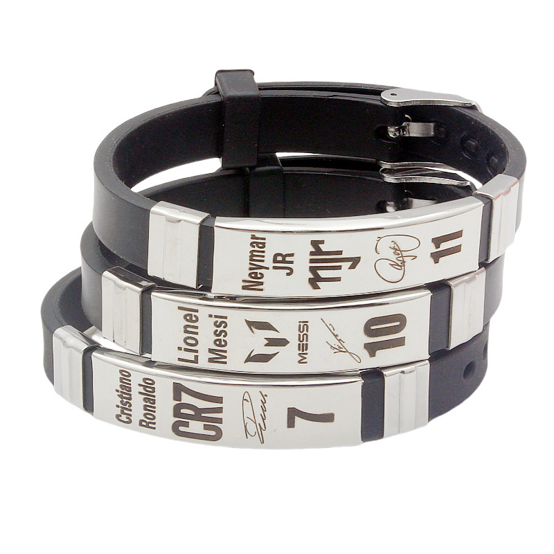 Men Accessories Wrist - 라이오넬 메시 크리스티아누 호날두 네이마르 축구