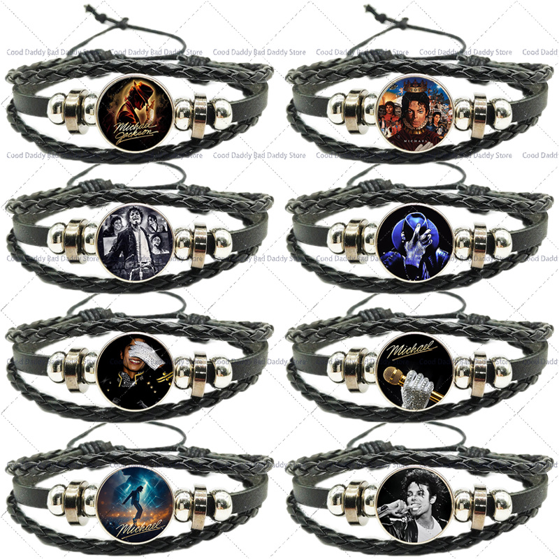 Men Accessories Jewelry - 마이클 잭슨 남녀공용 수공예 로프 팔찌,