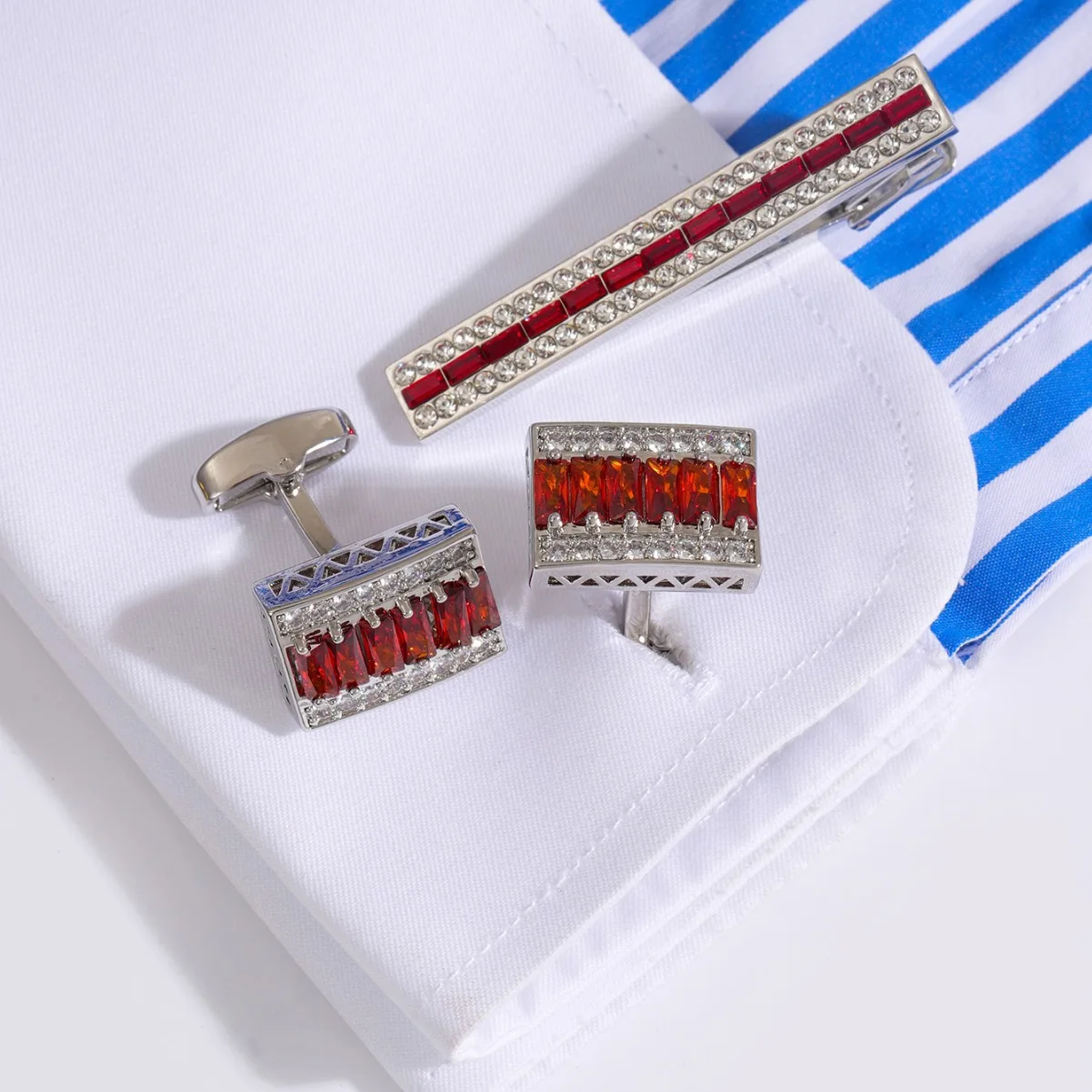 Men'S Accessories High End - 럭셔리 라인석 타이 클립 패션 남성용
