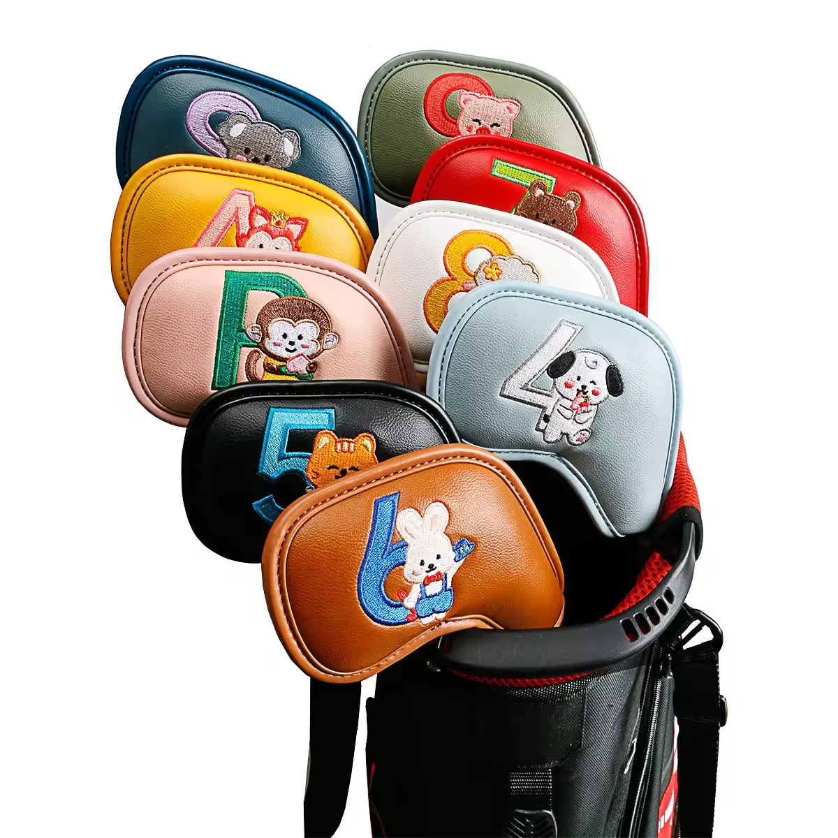 Men'S Mens Accessories - 9Pcs 귀여운 만화 동물 골프 아이언