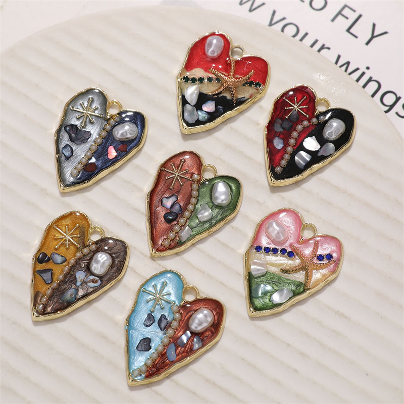 최소 주문 수량 20개/묶음 컬러 비즈 코어 장식 만화 - Men Accessories Locket 리뷰 및 가격