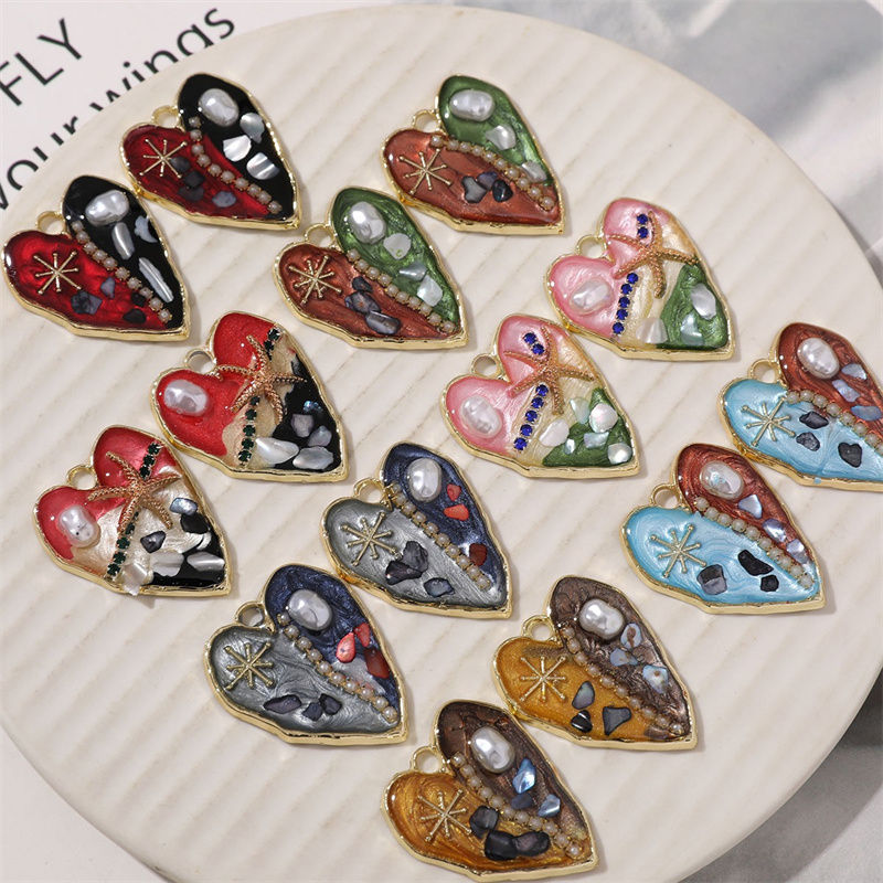 최소 주문 수량 20개/묶음 컬러 비즈 코어 장식 만화 - Men Accessories Locket 리뷰 및 가격