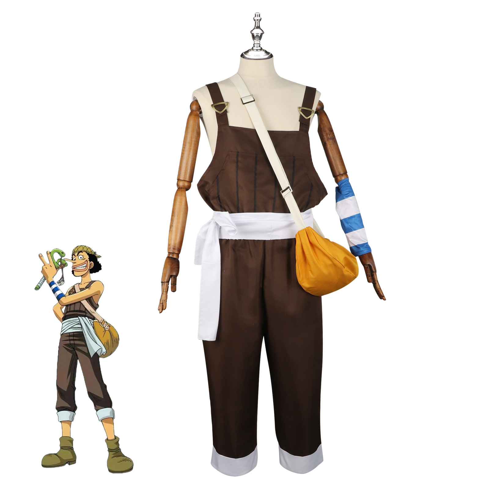 애니메이션 UUsopp 코스프레 의상 브라운 롬퍼스 유 - Men Accessories Korea 리뷰 및 가격