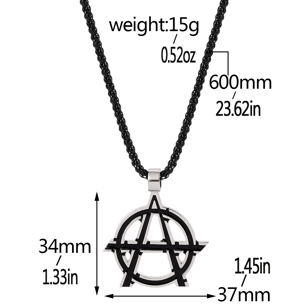 영화 어벤져스 심볼 레터 A 로고 목걸이 빈티지 무정부 - Men Accessories Jewelry 리뷰 및 가격