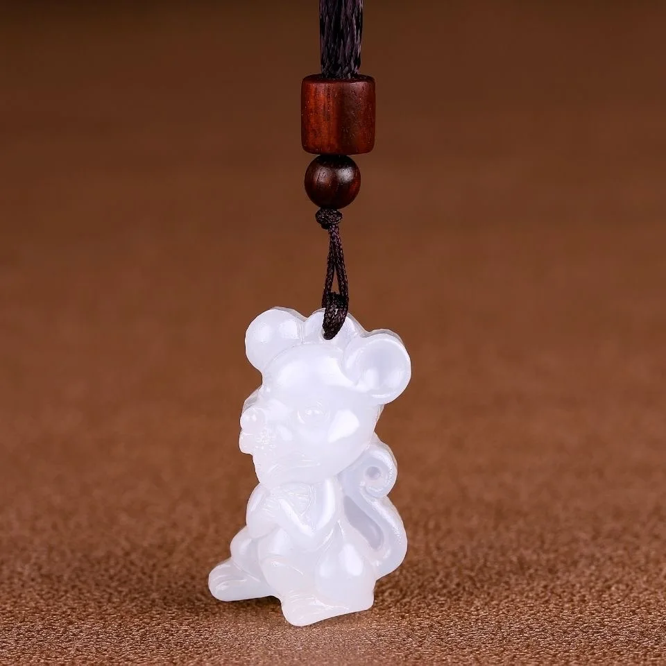 천연 아프간 화이트 옥 중국 십이지 펜던트, 남녀공용  - Men Accessories For Hand 리뷰 및 가격