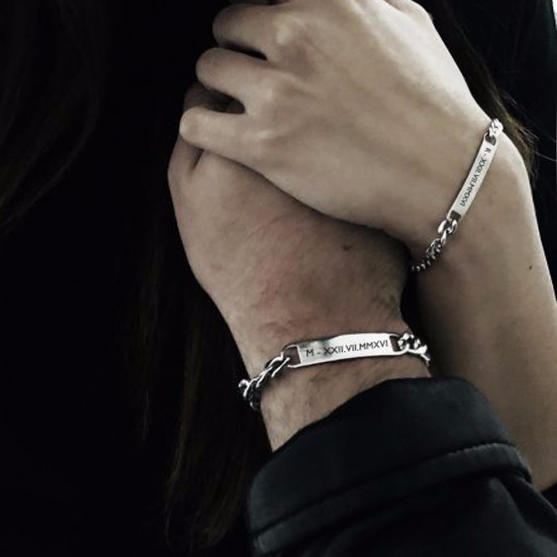 Plate Id Tag Bar Bracelet Cuba - Men Accessories Wrist 리뷰 및 가격