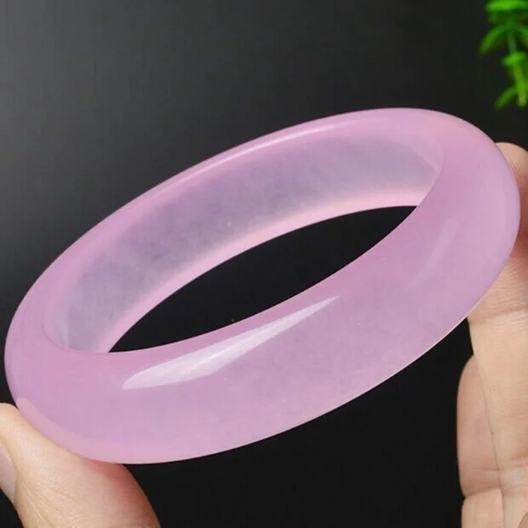 천연 핑크 옥 뱅글 팔찌, 손으로 조각한 부적, 패션  - Men Accessories Wrist 리뷰 및 가격