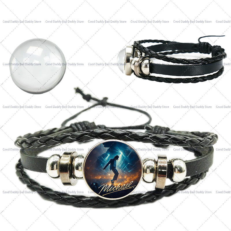 마이클 잭슨 남녀공용 수공예 로프 팔찌, 슈퍼스타 MJ - Men Accessories Jewelry 리뷰 및 가격