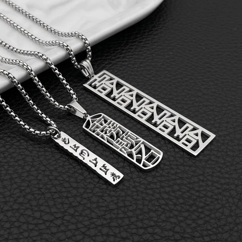 영감을주는 인물 남성과 여성 힙합 펜던트 티타늄 스틸  - Men Accessories List 리뷰 및 가격