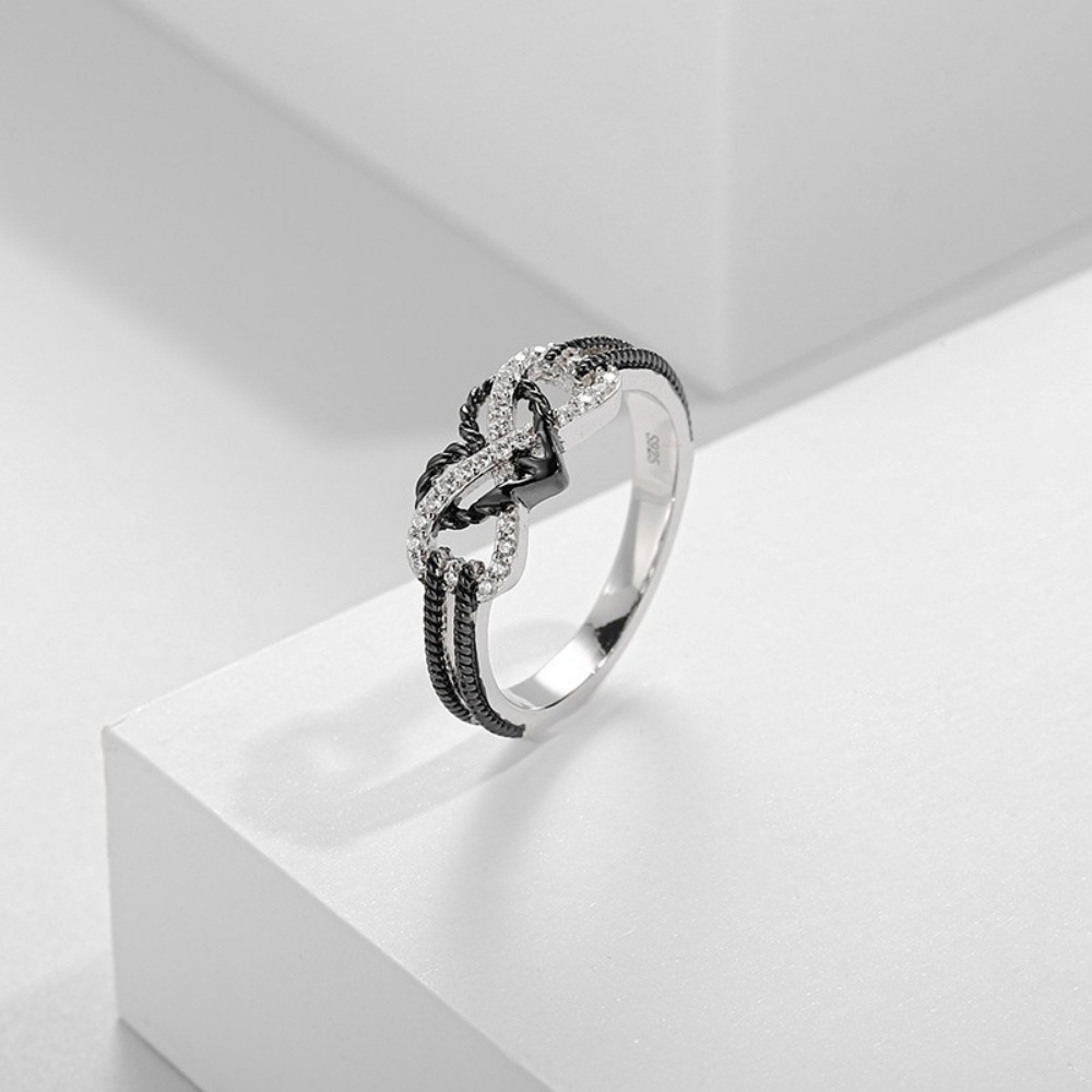Seulement Love 블랙 인피니티 하트 커플 반 - Men Accessories List 리뷰 및 가격