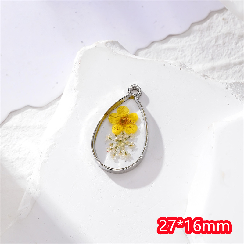최신 30개/세트 천연 건조 꽃 심부 기하학적 물방울  - Men Accessories Locket 리뷰 및 가격