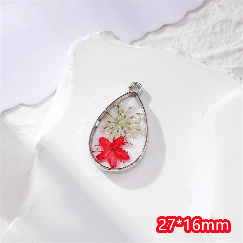 최신 30개/세트 천연 건조 꽃 심부 기하학적 물방울  - Men Accessories Locket 리뷰 및 가격