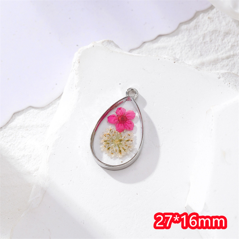 최신 30개/세트 천연 건조 꽃 심부 기하학적 물방울  - Men Accessories Locket 리뷰 및 가격
