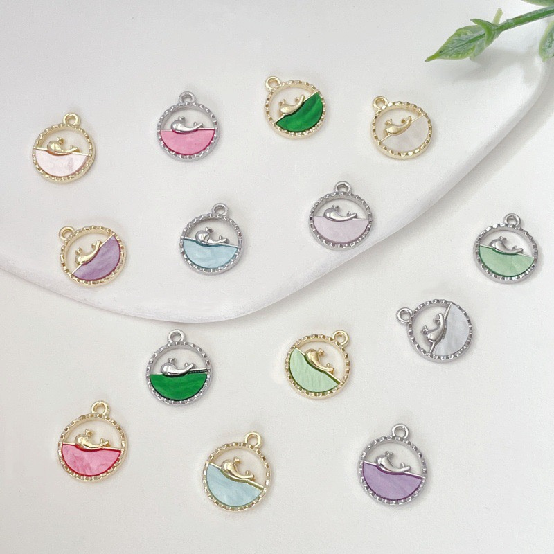 새로운 도착 100 개/몫 아크릴 코어 기하학 라운드  - Men Accessories Locket 리뷰 및 가격