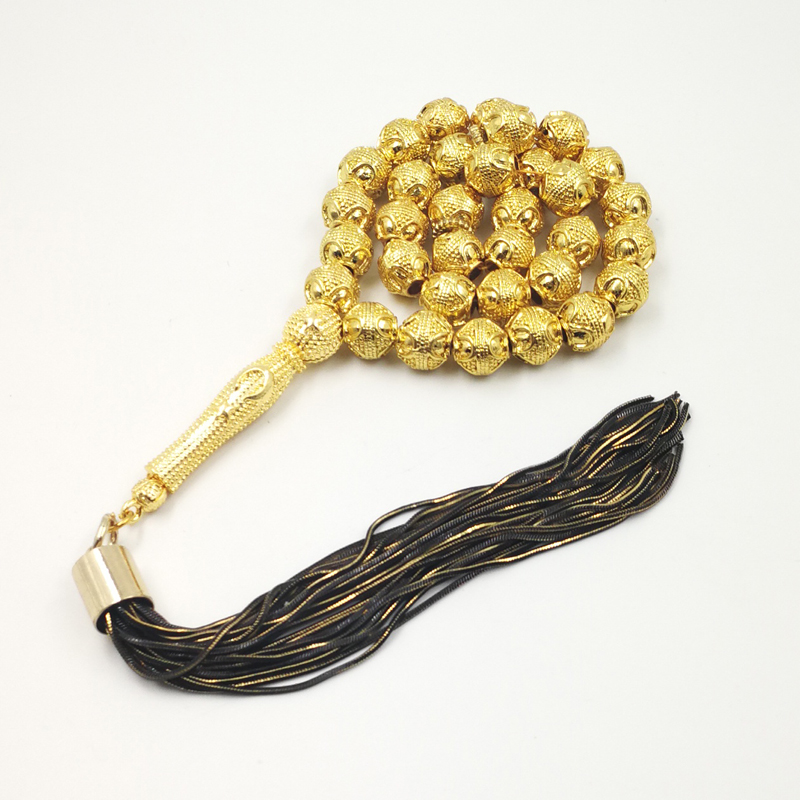 황금 Tasbih 전문 misbaha 저장소 33 구슬 - Men Accessories Store 리뷰 및 가격