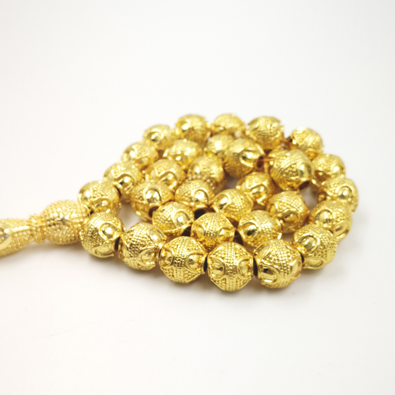 황금 Tasbih 전문 misbaha 저장소 33 구슬 - Men Accessories Store 리뷰 및 가격