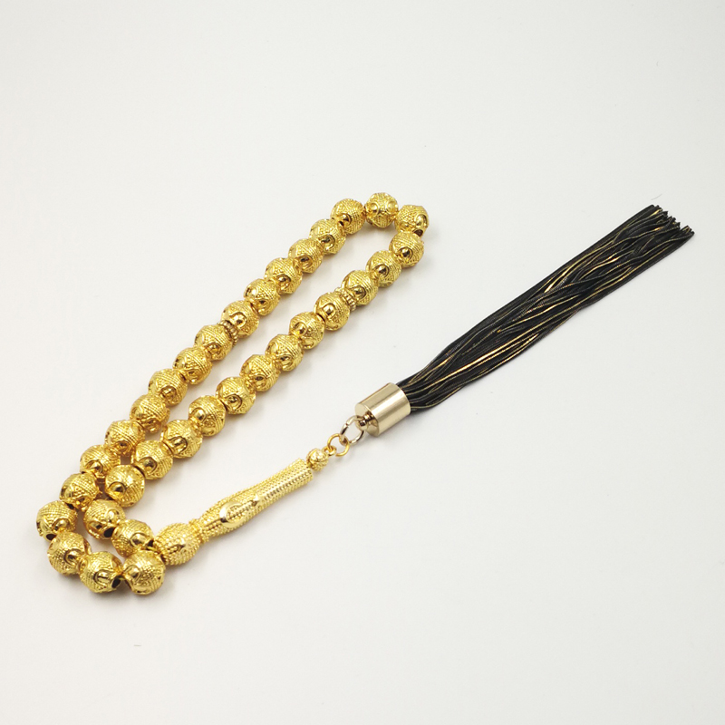 황금 Tasbih 전문 misbaha 저장소 33 구슬 - Men Accessories Store 리뷰 및 가격
